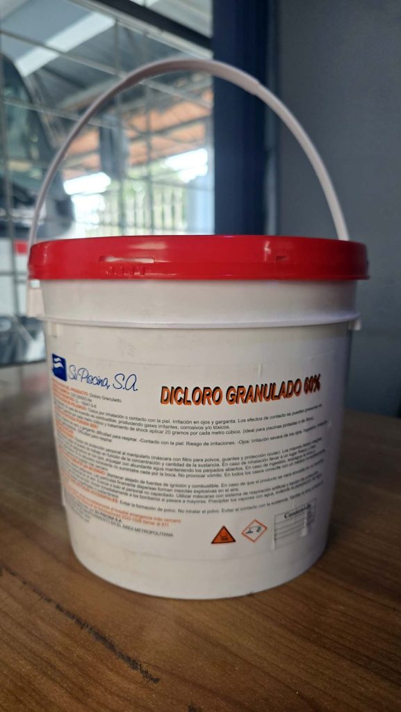 Dicloro granulado 60 % — Su Piscina, Costa Rica